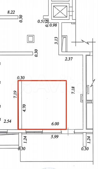Свободного назначения, 20 м²