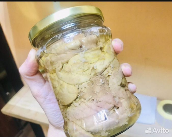 Печень трески в стекле