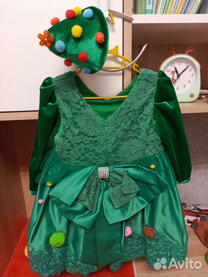 Новогодний костюм для девочки 86 и 92