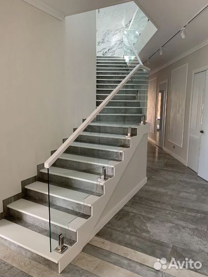 Ограждение из стекла закаленного