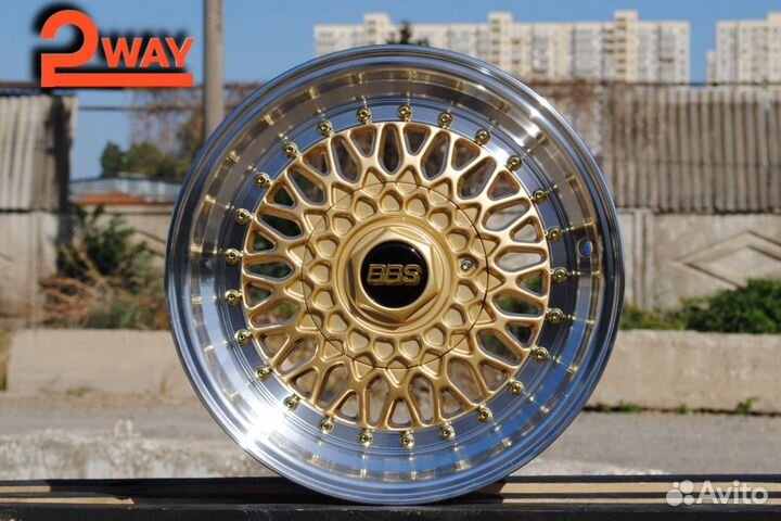 R15 BBS RS Style 7J ET20 4*98/100 Gold ML (GX81)