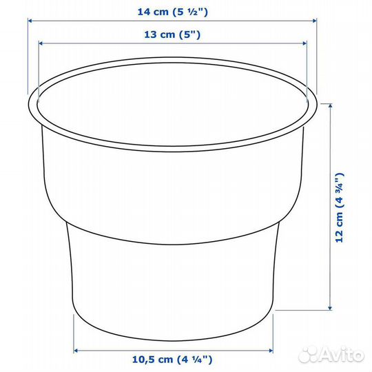 Цитронсюра кашпо IKEA