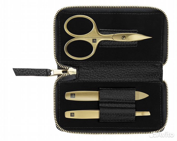 Zwilling маникюрный набор 3 пр. twinox gold
