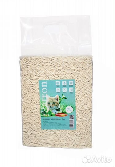 Patron. Наполнитель комкующийся для кошек тофу