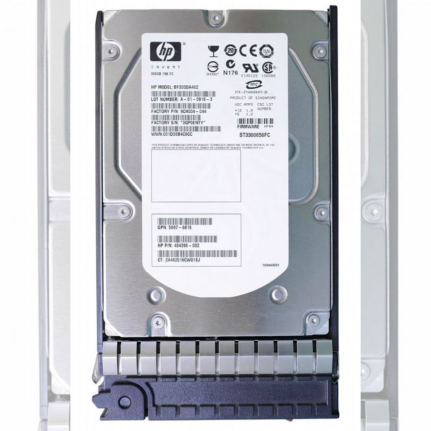 [BF300DA482] Жесткий Диск Hp 300gb Fibre Channel Bf300da482