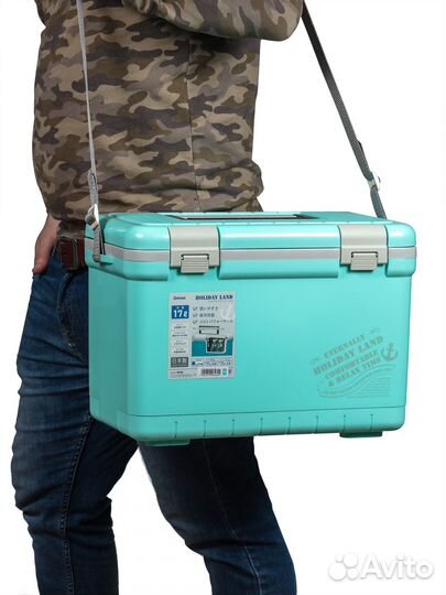 Термобокс shinwa Holiday Land Cooler 17H синий