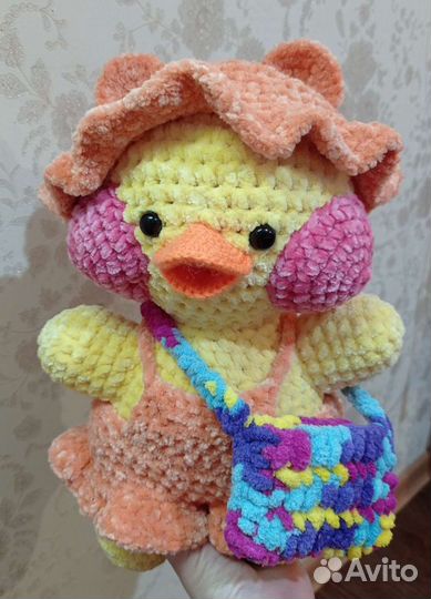 Вязаная кукла, утка Лалафанфан