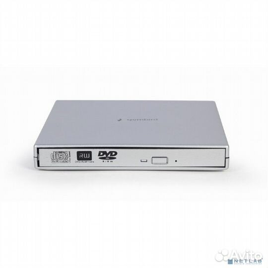 USB 2.0 Gembird DVD-USB-02-SV пластик, серебро