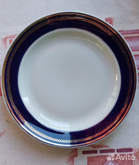 Тарелки кобальт СССР, Набор для чая Добруш