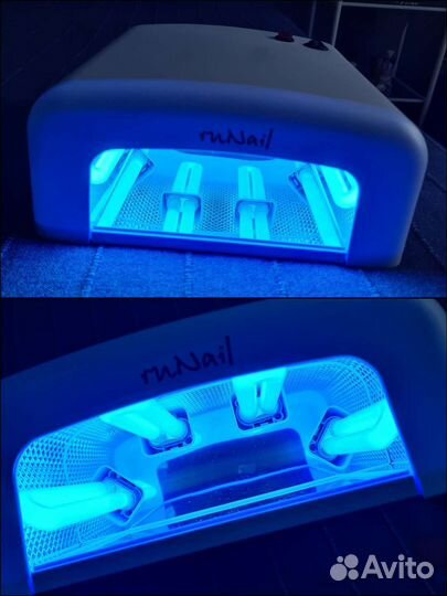 Уф лампа для ногтей RuNail. Shellac CND покрытие