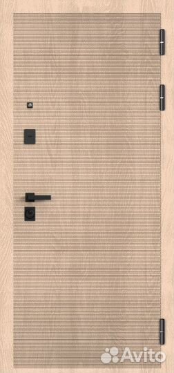 Дверь входная в квартиру с зеркалом