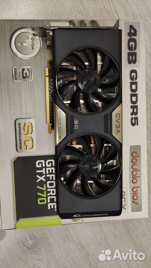 Видеокарта evga GeForce GTX 770 4gb 256 bit