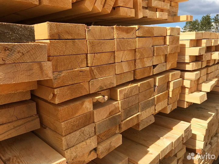 Доска обрезная, брус 50х50х3000