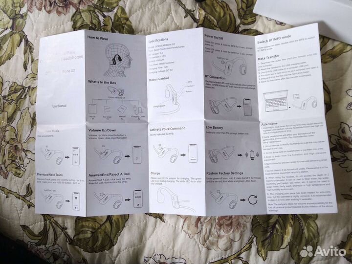 Водонепроницаемые наушники с костной проводимостью