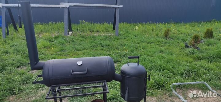 Мангал, смокер, казан, гриль, коптильня 4 в 1