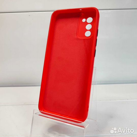 Чехол силиконовый samsung Galaxy A02S красный