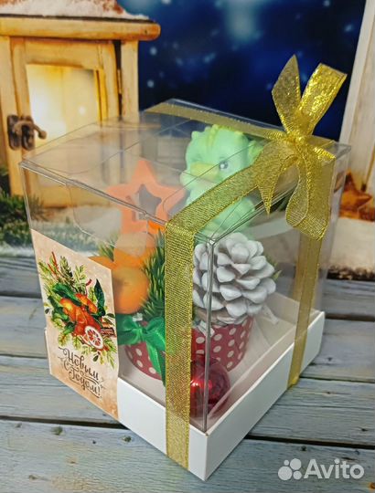 Мыло ручной работы новогоднее