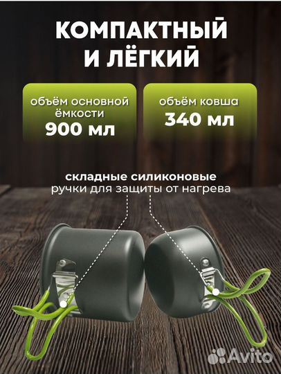 Набор посуды туристической