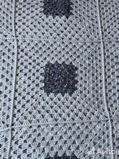 Плед покрывало вязаное