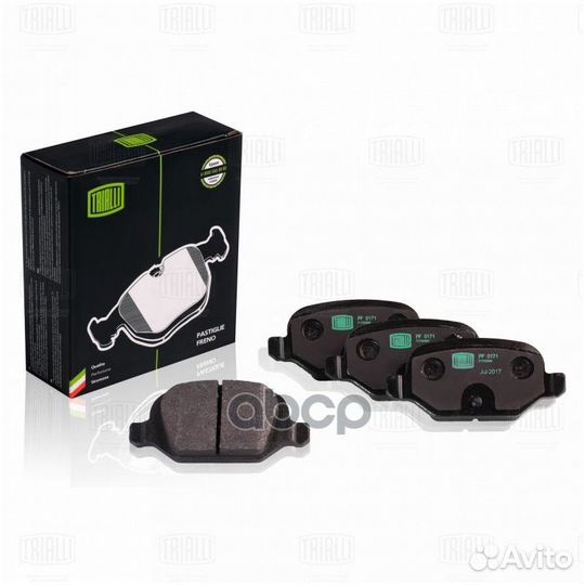 Колодки тормозные дисковые зад PF0171 Trialli