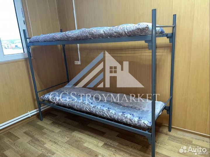 Кровати двухъярусные металлические