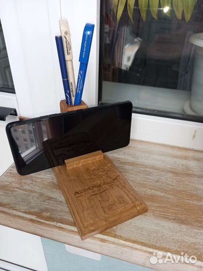 Настольная подставка для телефона и ручек Аэрофлот