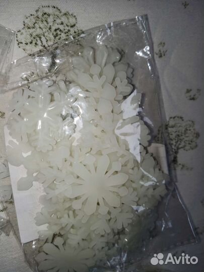 Светящиеся снежинки (неоновые)