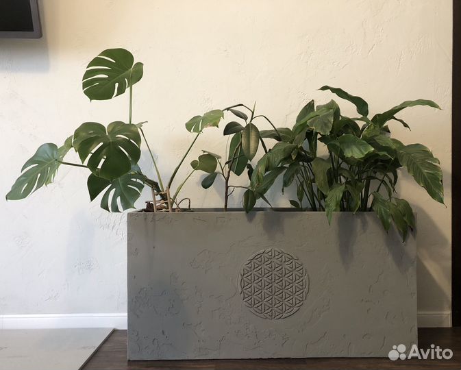 Кашпо под бетон для цветов утепленное