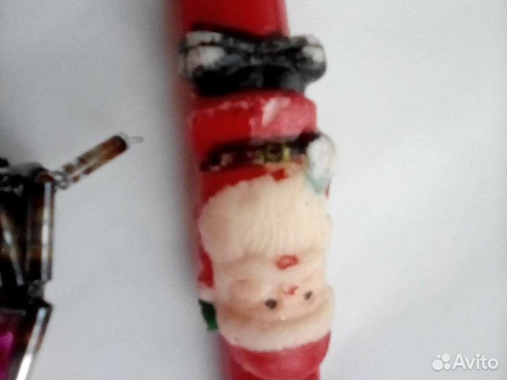 Ёлочные игрушка ракета спутник стеклярус СССР