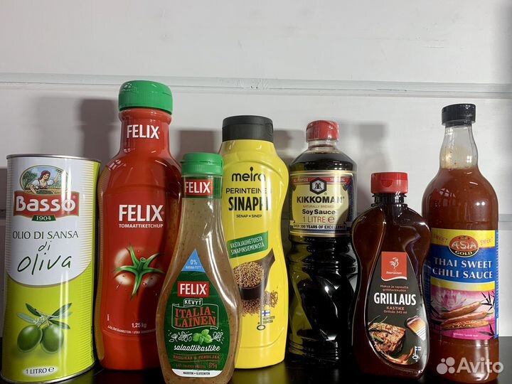 Kikkoman, Горчица, Кетчуп Felix,Basso
