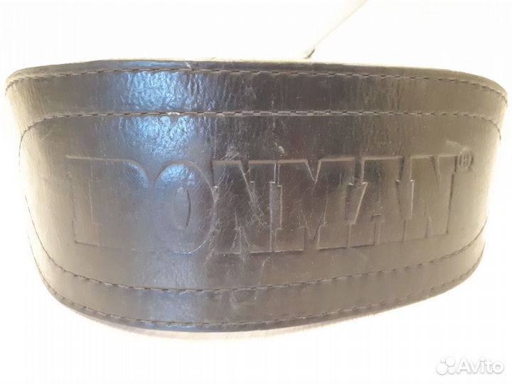 Кожаный пояс для тяжелой атлетики Ironman с мягкой