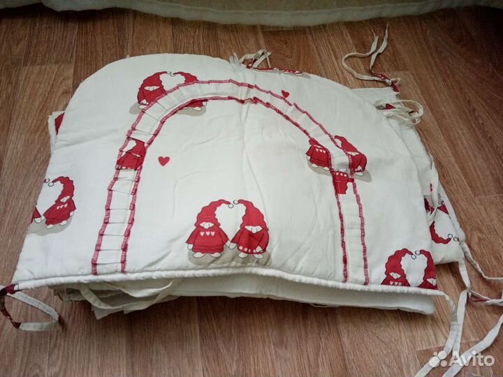 Бортики, одеяло, подушка, комплект постельного