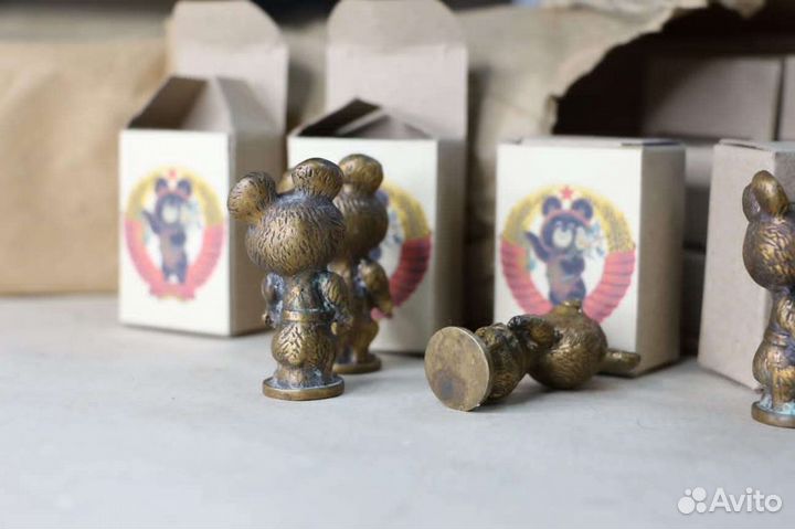 Олимпийский мишка (бронза) СССР