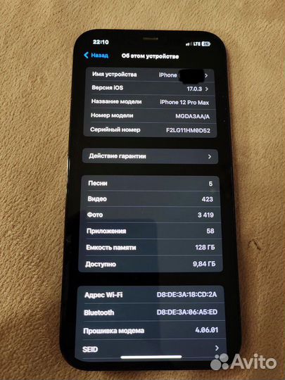 iPhone 12 Pro Max, 128 ГБ