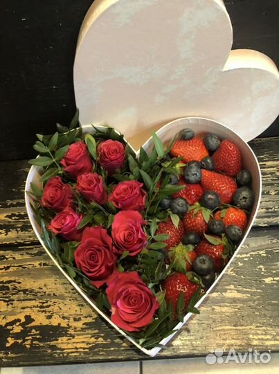 Сердце с цветами