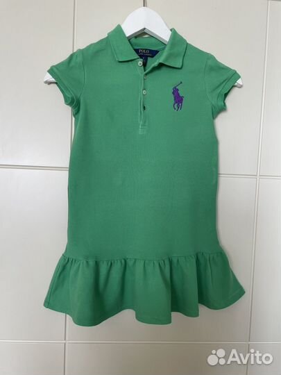 Платье зеленое Ralph Lauren Polo 6 лет