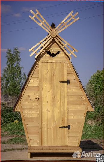 Дачный туалет деревянный JWL461