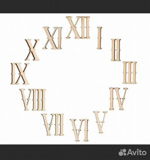 Заготовки часов и цифр для творчества