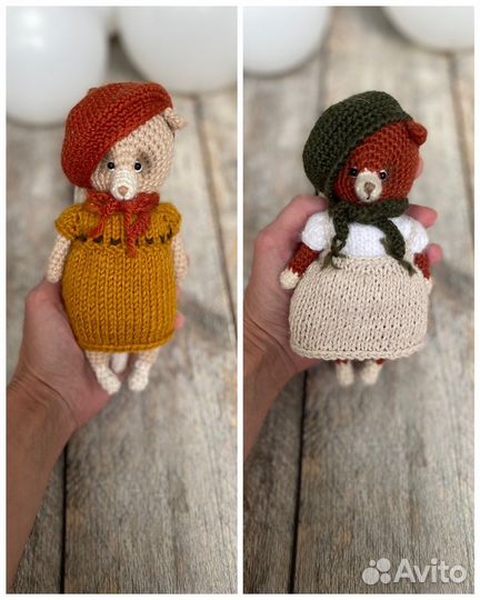 Вязаные игрушки новые