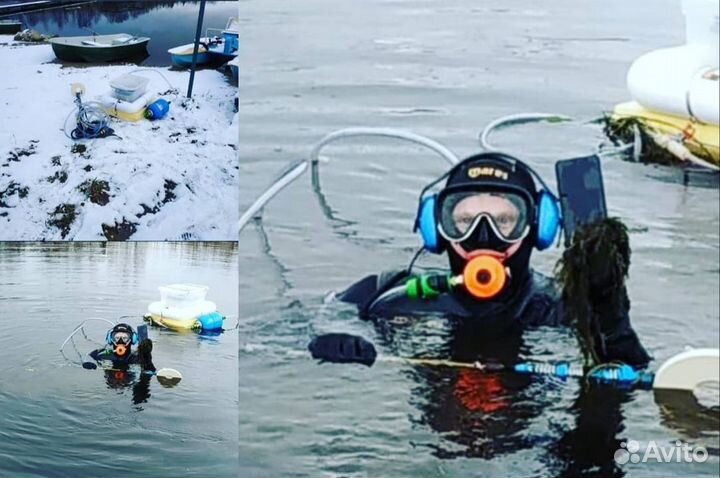 Водолаз, подводный поиск, поиск с металлоискателем