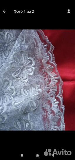 Ткань новая, тесьма