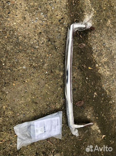 Защита заднего бампера на mitsubishi outlander