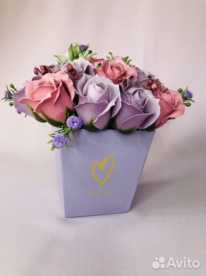 Букет из мыльных цветов