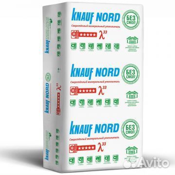 Теплоизоляция теплокнауф Nord 33 100 6шт 4,5м2