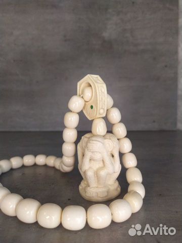 Четки из бивня мамонта. Мудрые обезьяны