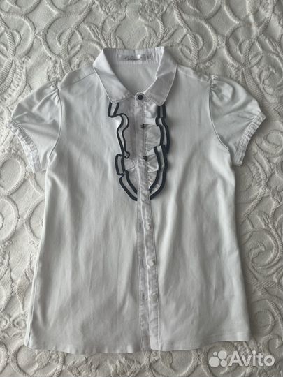 Блузка белая для девочек