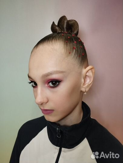 Прически и макияж для художественной гимнастики