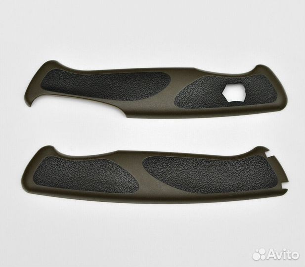 Накладки Плашки 130мм Victorinox Зелено-Черные