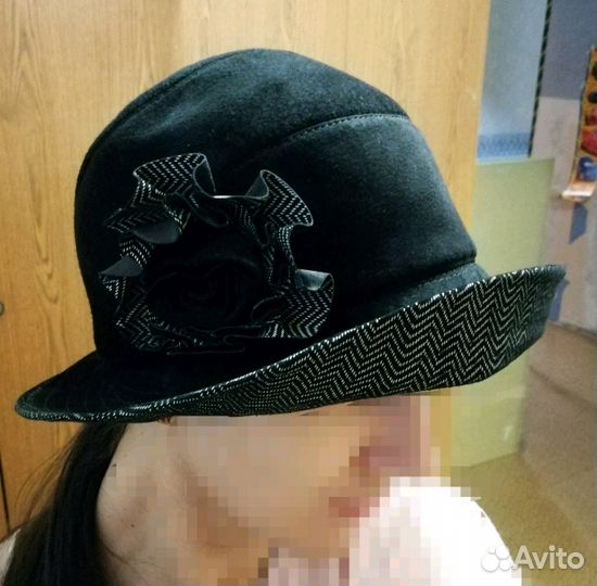 Шляпа натуральная замша