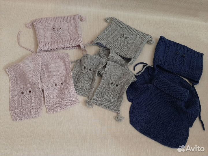 Комплект шапка и шарф детский